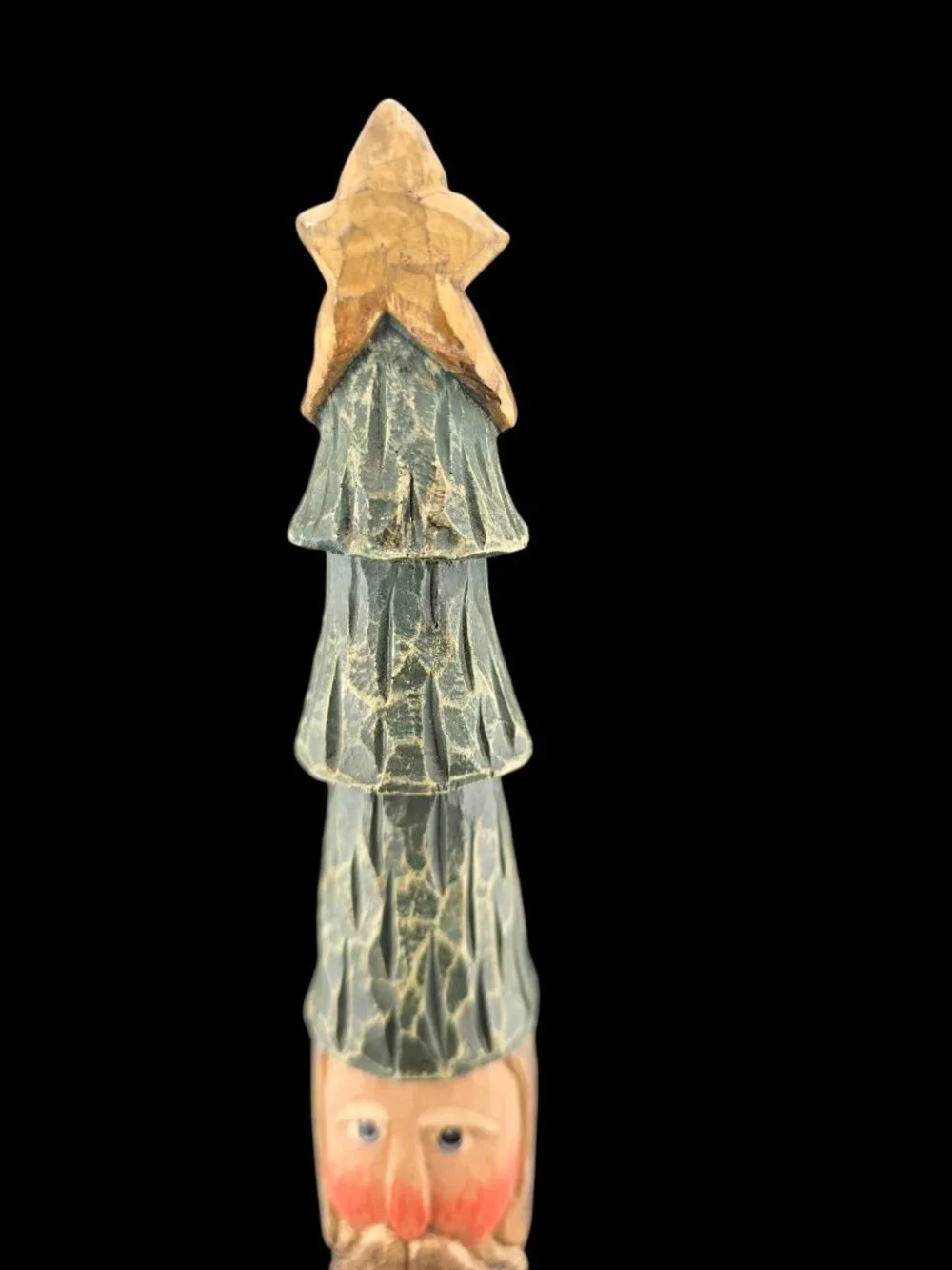 Vintage Hand-Carved Pencil Santa Cori Miller 1999 Whispering Pines 14
